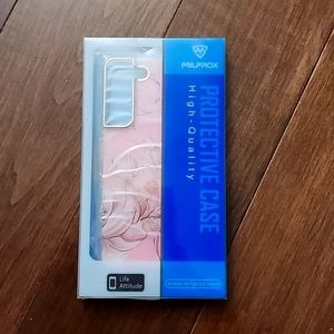 Samsung S22 Phone Case Pink Flowers